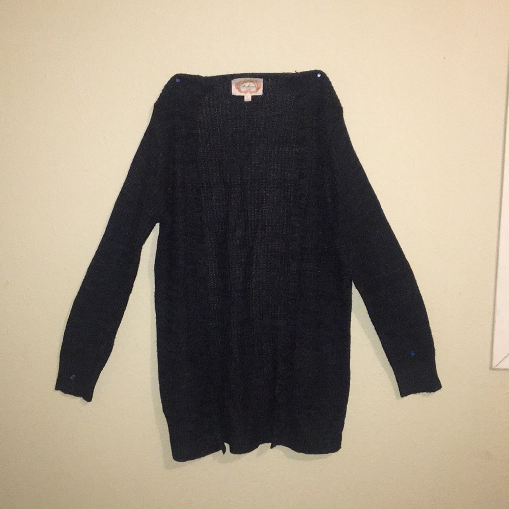 Black cardigan
